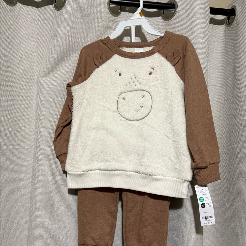 Carter's Brown and White Kids Matching Set